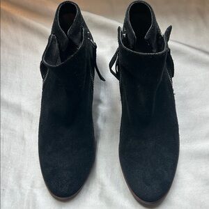 Sam Edelman Black Suede Ankle Booties